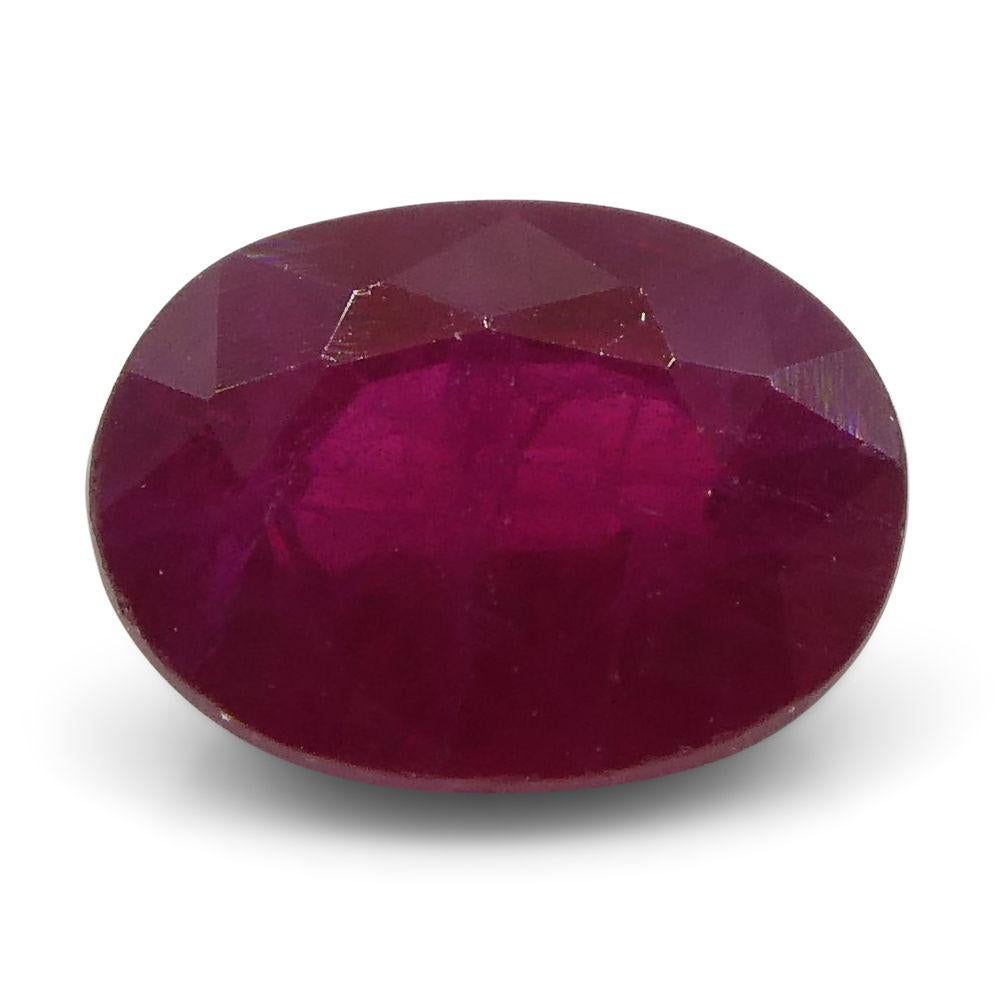 0.75 ct Rubí Ovalado Birmania en Nuevo estado para la venta en Toronto, Ontario
