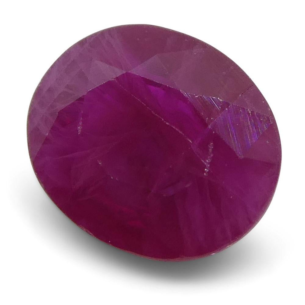 Femenino o masculino 0.75 ct Rubí Ovalado Birmania en venta