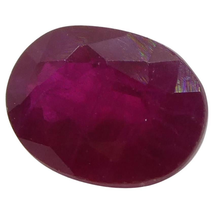 0.75 ct Oval Ruby Burma For Sale