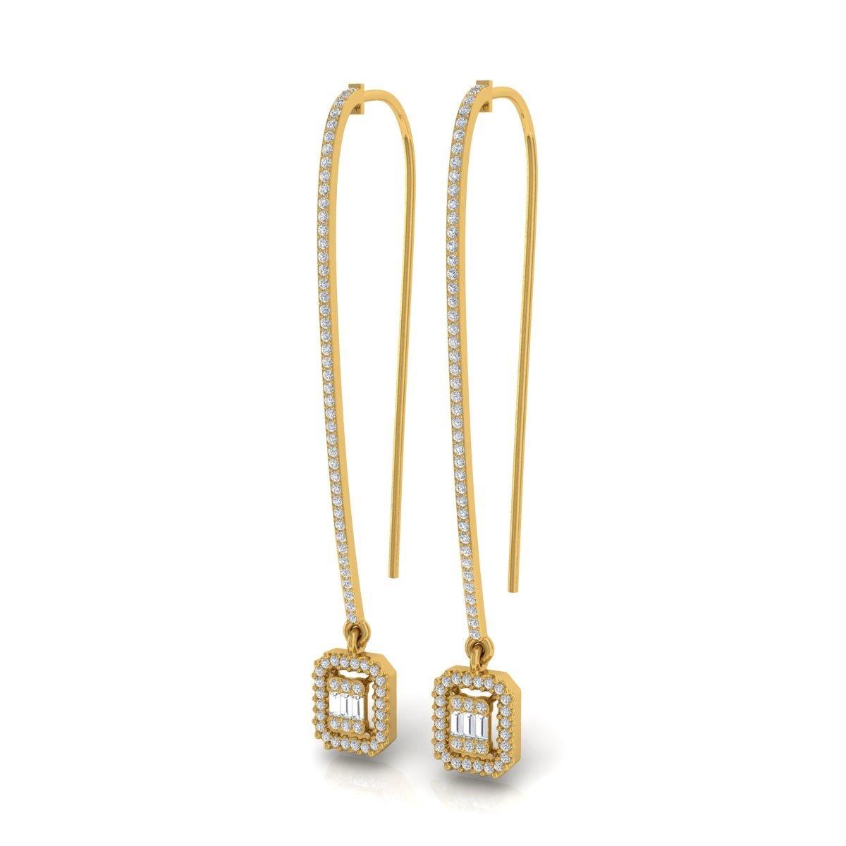 Cast from 14-karat gold, these exquisite earrings are handset with 0.75 carats of sparkling diamonds.

FOLLOW SPECTRUM JEWELS storefront to view the latest collection & exclusive pieces. Spectrum Jewels is proudly rated as a Top Seller on 1stdibs