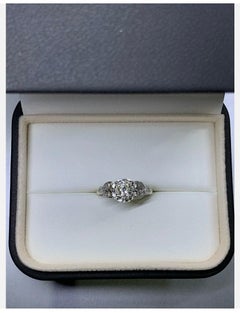 0.75ct Diamond Old Cut Solitaire Engagement Ring In 18ct Yellow Gold