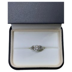 0.75ct Diamond Old Cut Solitaire Engagement Ring In 18ct Yellow Gold