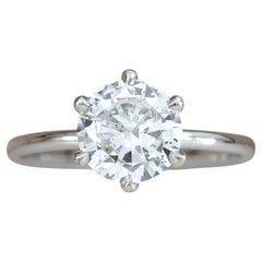 0.75ct Natural Diamond Engagement Ring 18K White Gold – IGI Certified gift