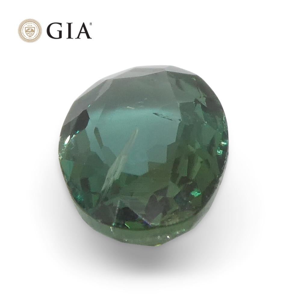 0.75ct Oval Blue-Green to Purple Alexandrite GIA Certified India 2