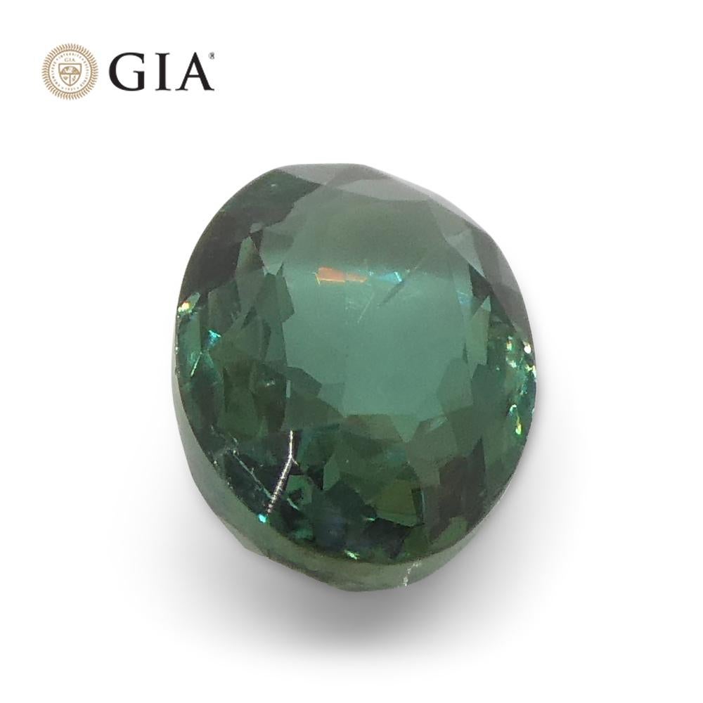 0.75ct Oval Blue-Green to Purple Alexandrite GIA Certified India 11
