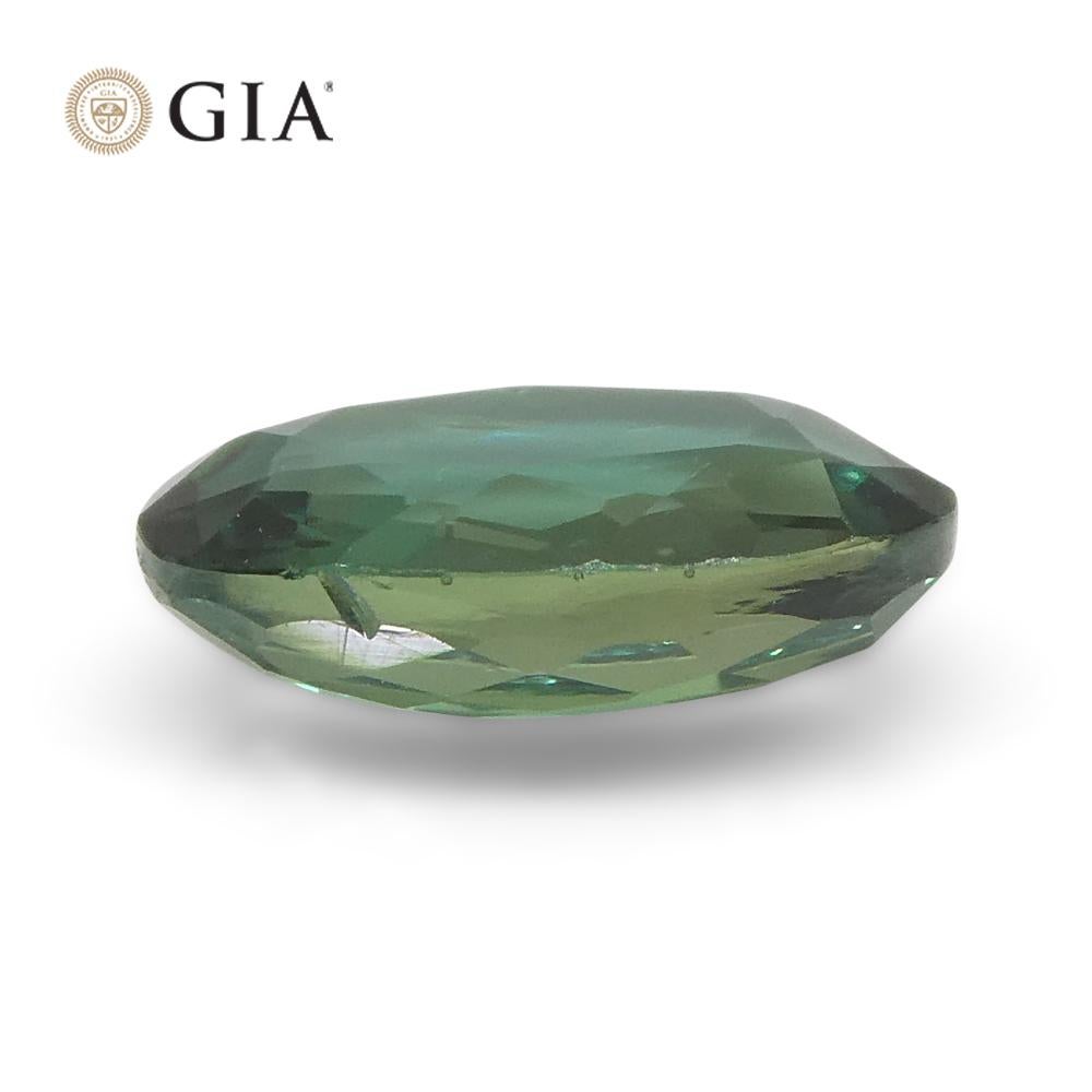 0.75ct Oval Blue-Green to Purple Alexandrite GIA Certified India 12