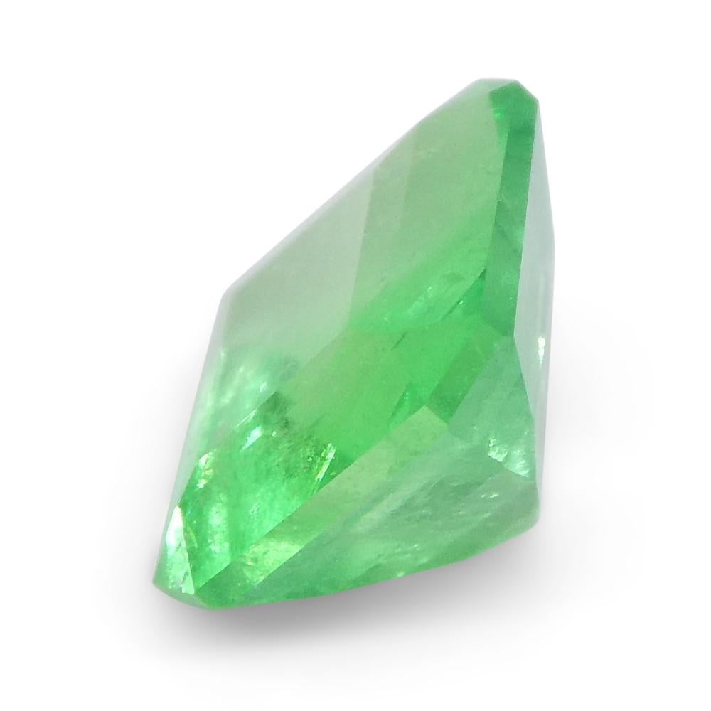 0.75ct Square Green Emerald from Colombia For Sale 5
