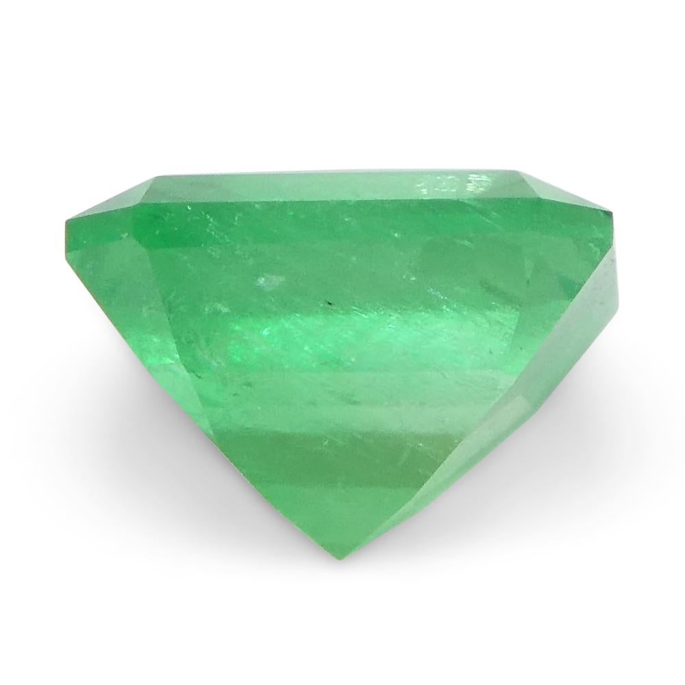 0.75ct Square Green Emerald from Colombia For Sale 6