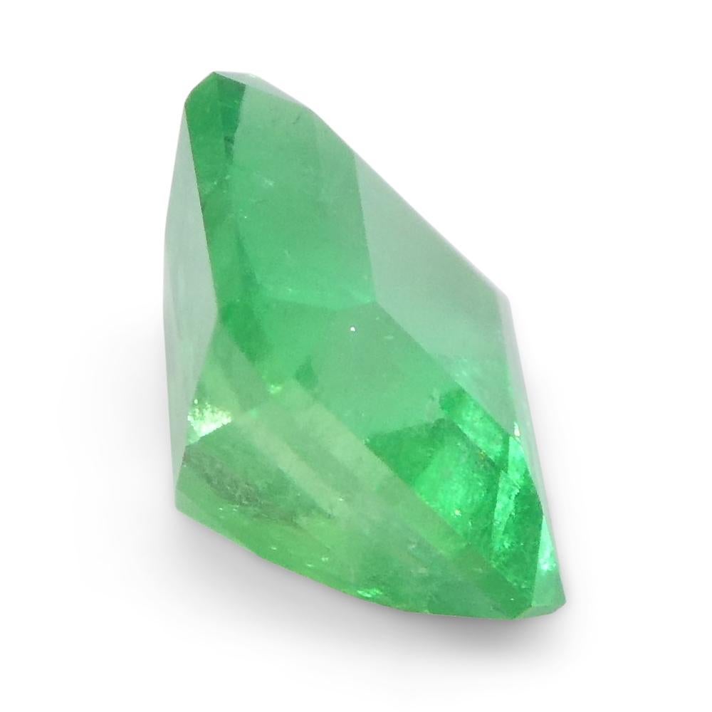 0.75ct Square Green Emerald from Colombia For Sale 7