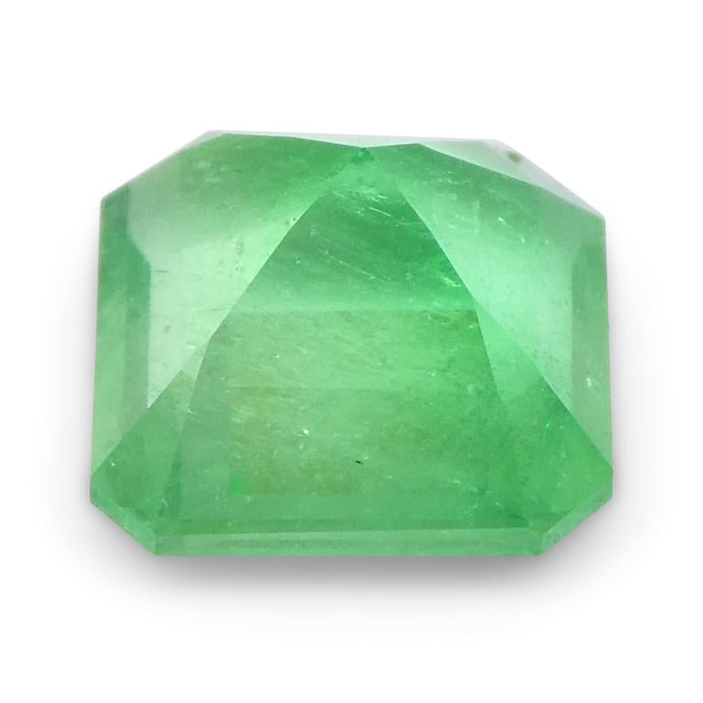 0.75ct Square Green Emerald from Colombia For Sale 1
