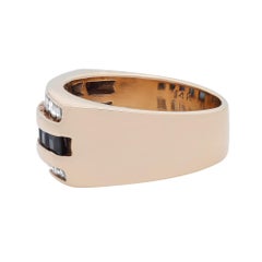 0.75Cttw Blue Sapphire & 1.00Cttw Diamond Unisex Ring 10K Yellow Gold