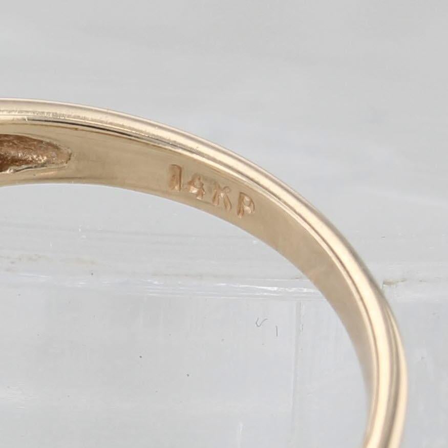 0.75ctw Anillo de Compromiso Diamante Anillo de Boda Chaqueta Conjunto Nupcial Oro 14k Talla 7 en venta 1