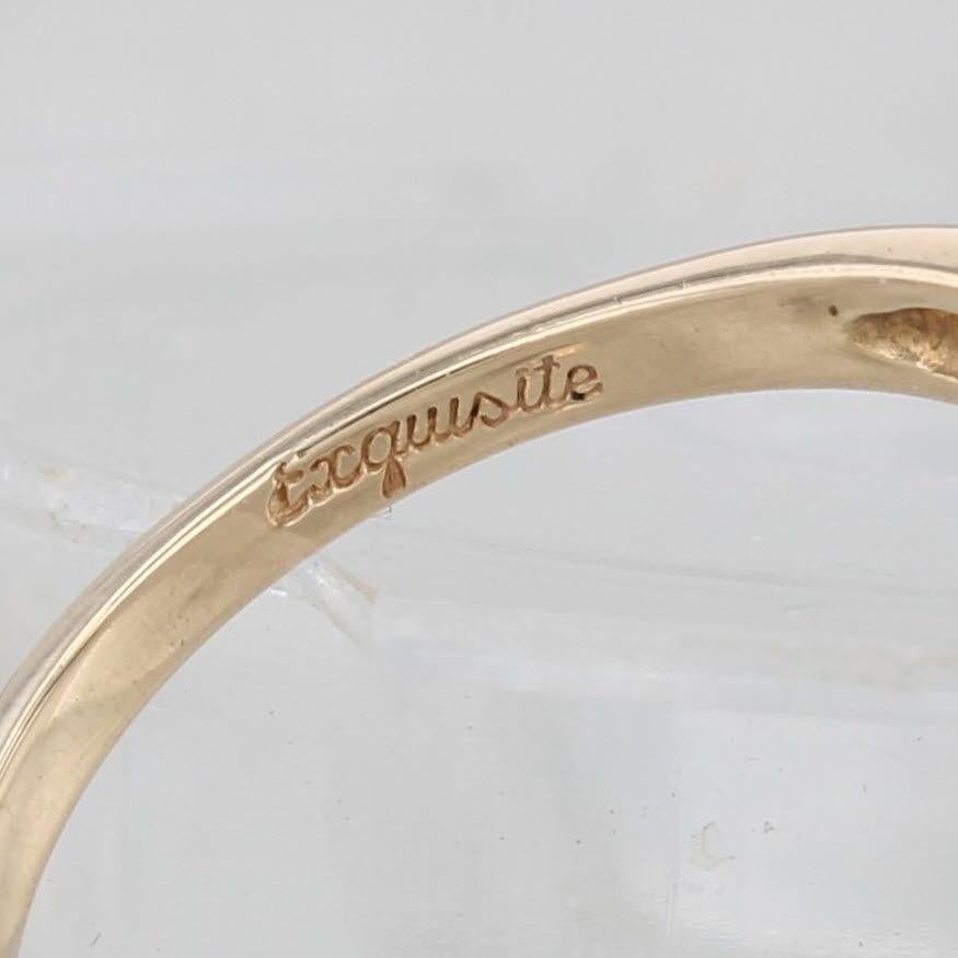 0.75ctw Anillo de Compromiso Diamante Anillo de Boda Chaqueta Conjunto Nupcial Oro 14k Talla 7 en venta 3