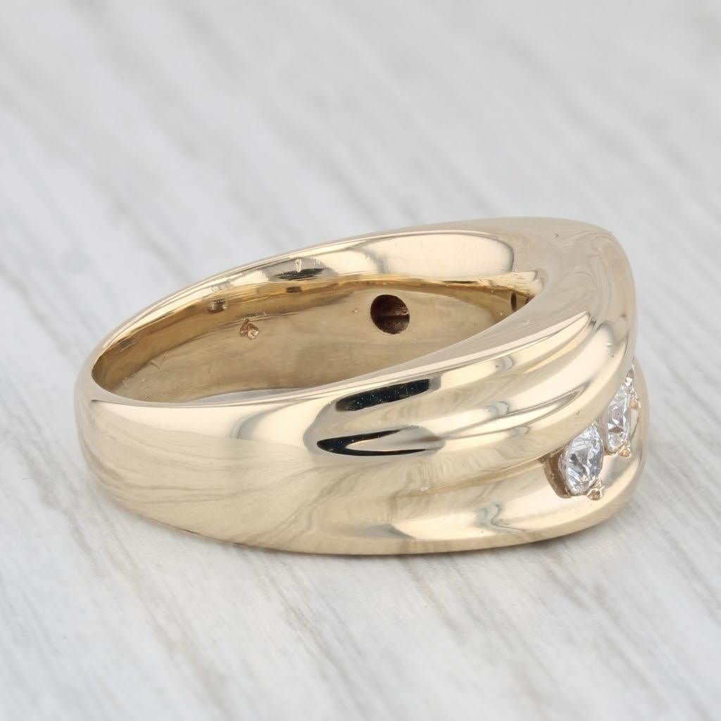 Women's 0.75ctw Diamond Men's Ring 14k Yellow Gold Size 9 Wedding Band