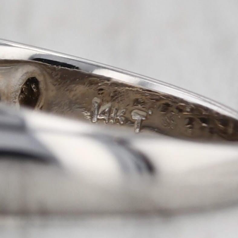 0,75ctw Diamant Ring 14k Weißgold Größe 8 Hochzeitstag Band im Angebot 3