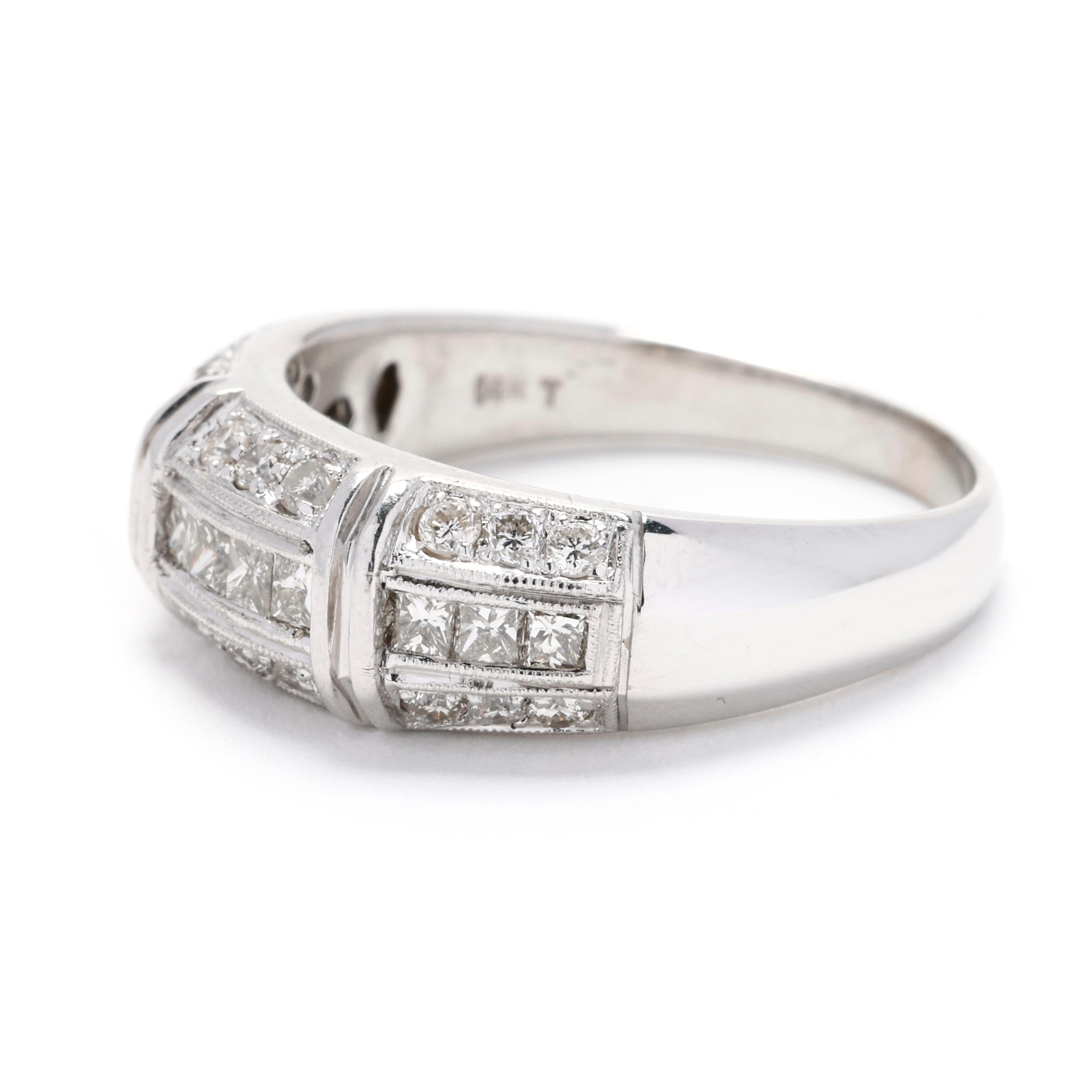 thick diamond band ring