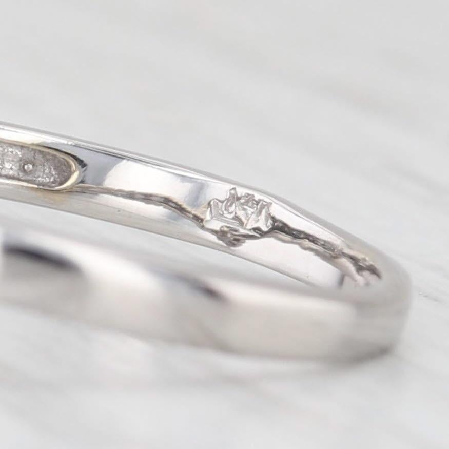 0.75ctw Anillo de Compromiso Halo Marquesa Oro Blanco 14k Tamaño 8 Anillo Catedral en venta 2