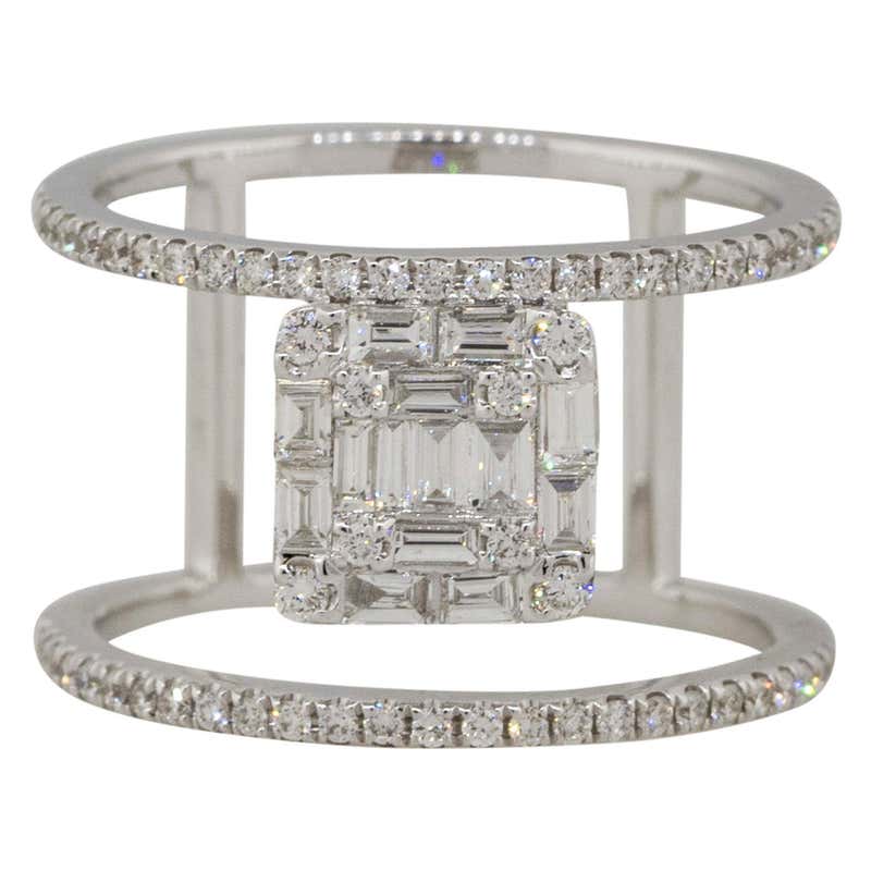 Diamond Interlocking Ring at 1stDibs