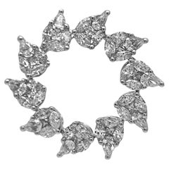 0.76 Carat White Diamond White Gold PENDANT