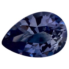 0.76 Ct Blue Sapphire Pear Loose Gemstone