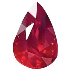 0.76 Ct GIA Certified Natural Unheated Burma Ruby Pigeon Blood Color Gemstone