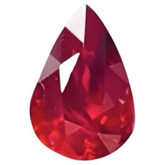 0.76 Ct GIA Certified Natural Unheated Burma Ruby Pigeon Blood Color Gemstone (Gemma di colore sangue di piccione)