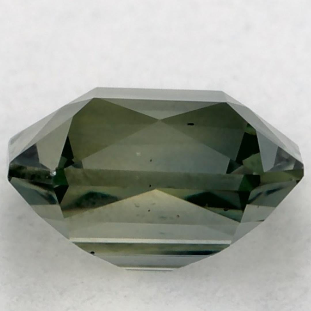 0.76 carati di zaffiro verde ottagonale sfuso In condizioni Nuovo in vendita a Fort Lee, NJ