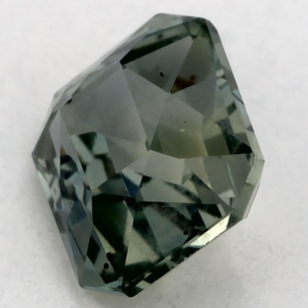 Donna 0.76 carati di zaffiro verde ottagonale sfuso in vendita