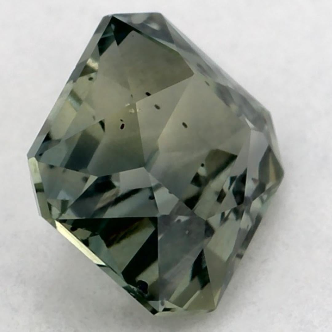 0.76 carati di zaffiro verde ottagonale sfuso in vendita 2