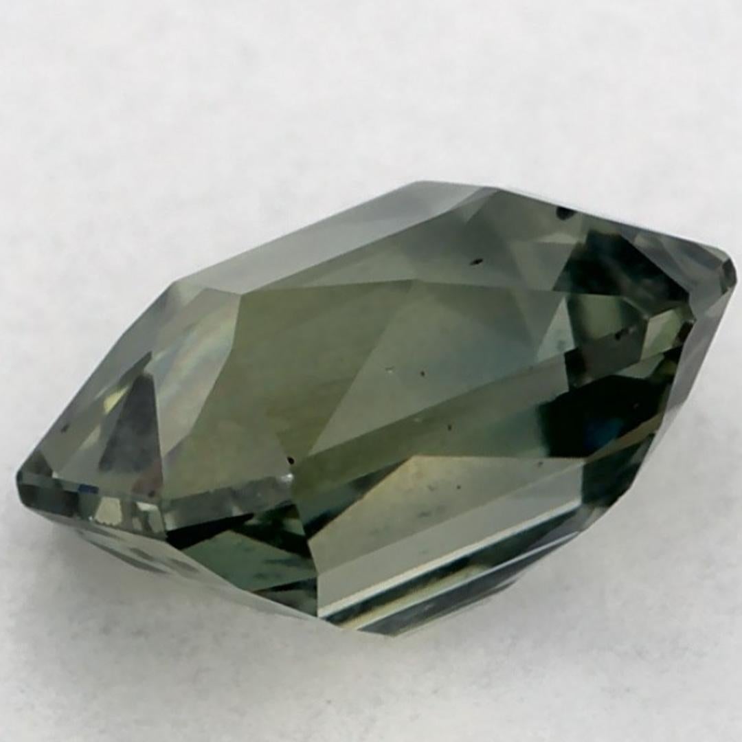 0.76 carati di zaffiro verde ottagonale sfuso in vendita 3