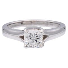 0.76 Ct. H VS2 GIA Hearts on Fire Dream Cut Platinum Diamond Engagement Ring