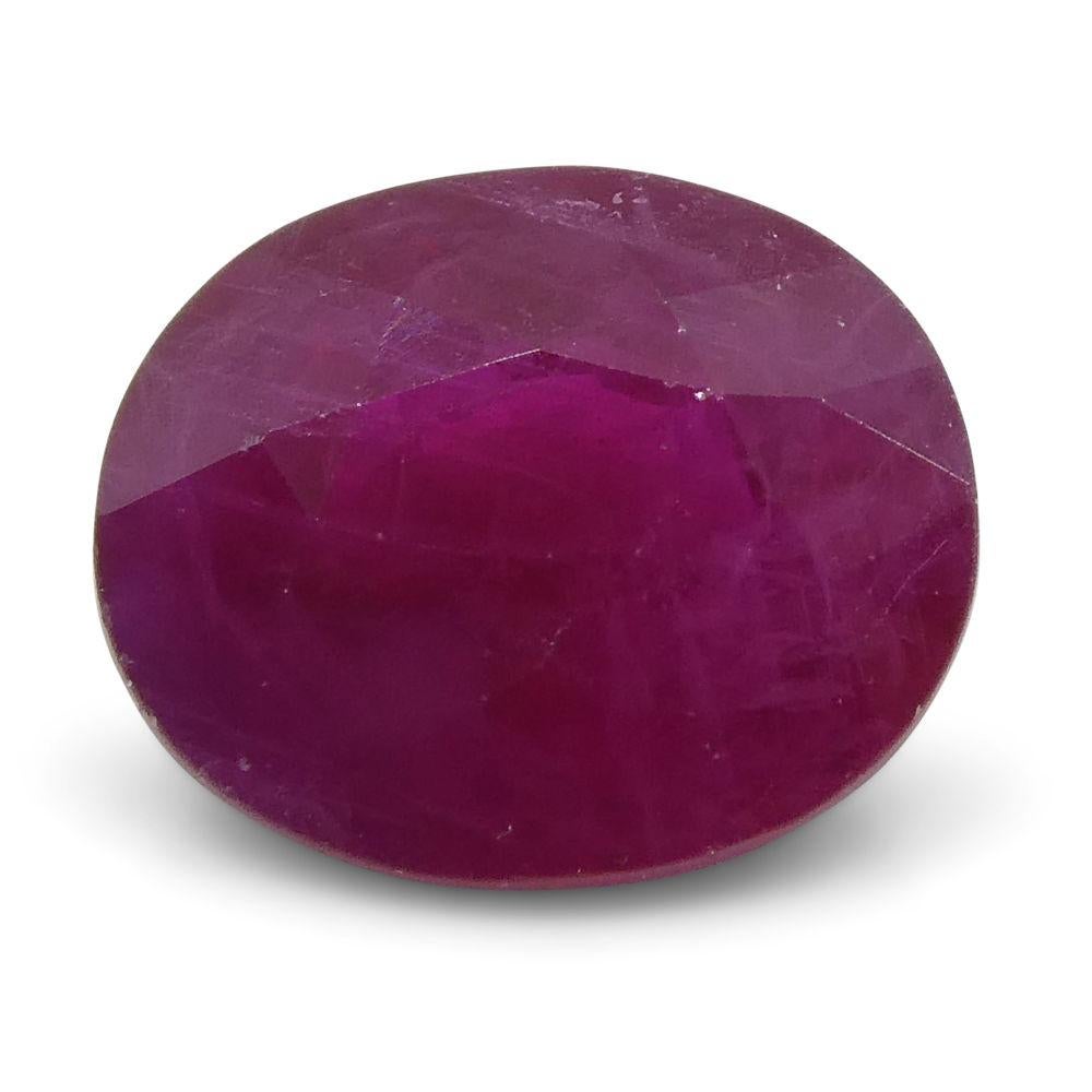 0.76 ct Oval Ruby Burma For Sale 1