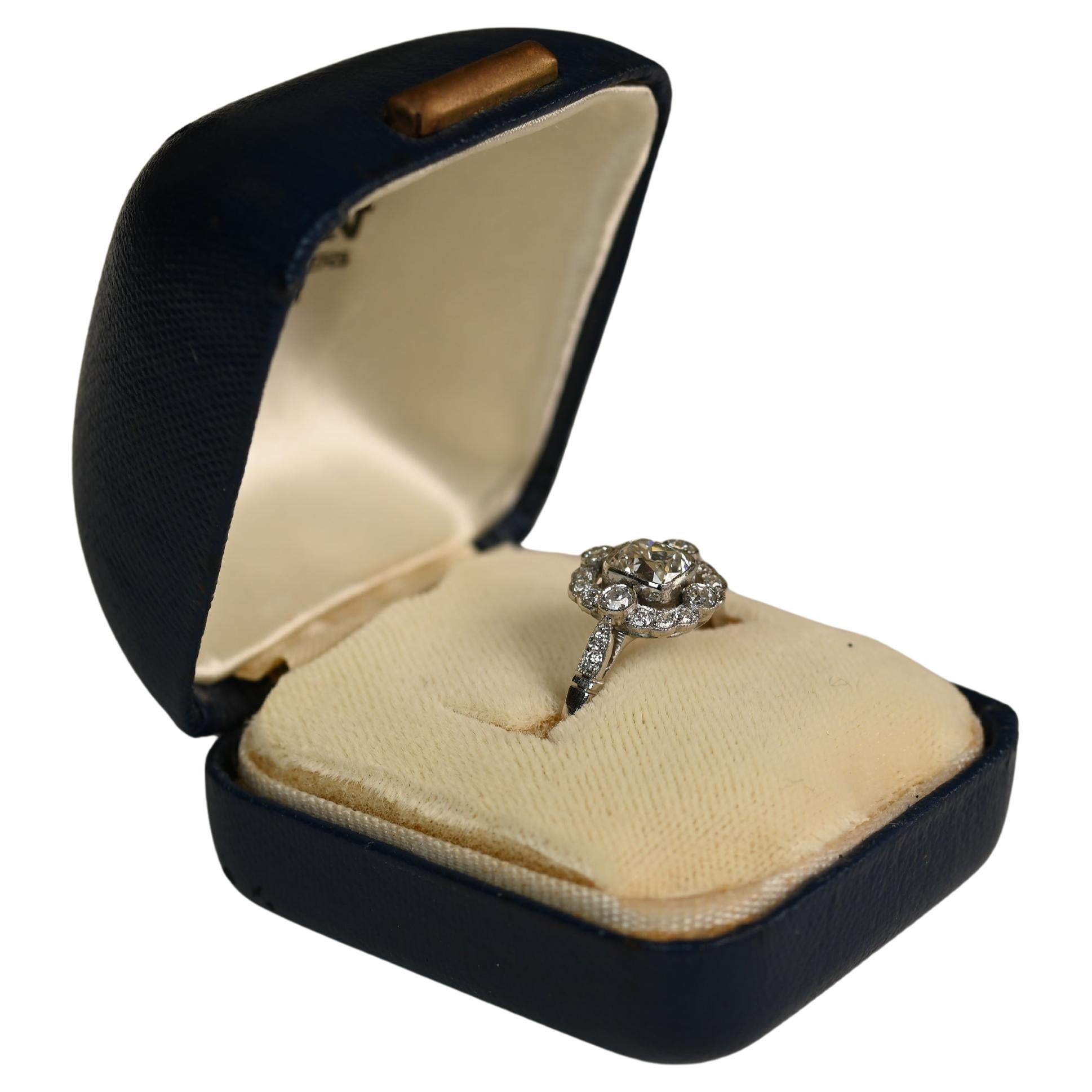 Cushion Cut Diamond Engagement Ring (Approx. 0.70-Carats), Platinum