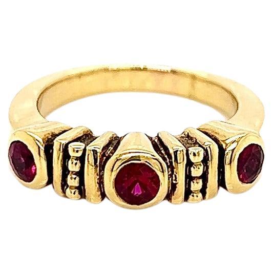 0.76 Carat Ruby Ladies Ring For Sale