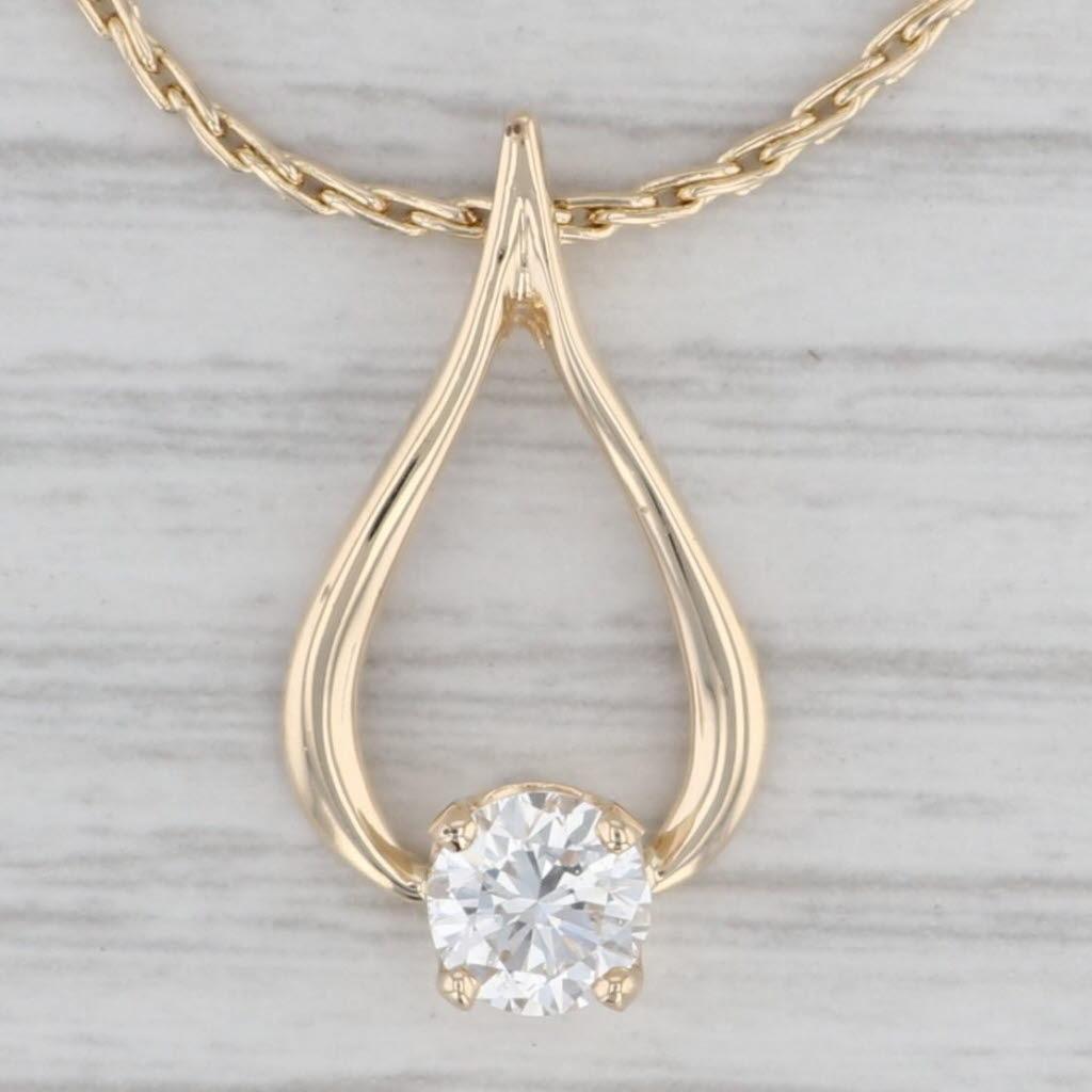 i color diamond 14kt white gold halo necklace