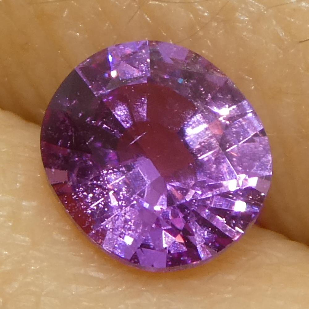 0,76ct Ovaler rosa Saphir aus Madgaskar im Angebot 6