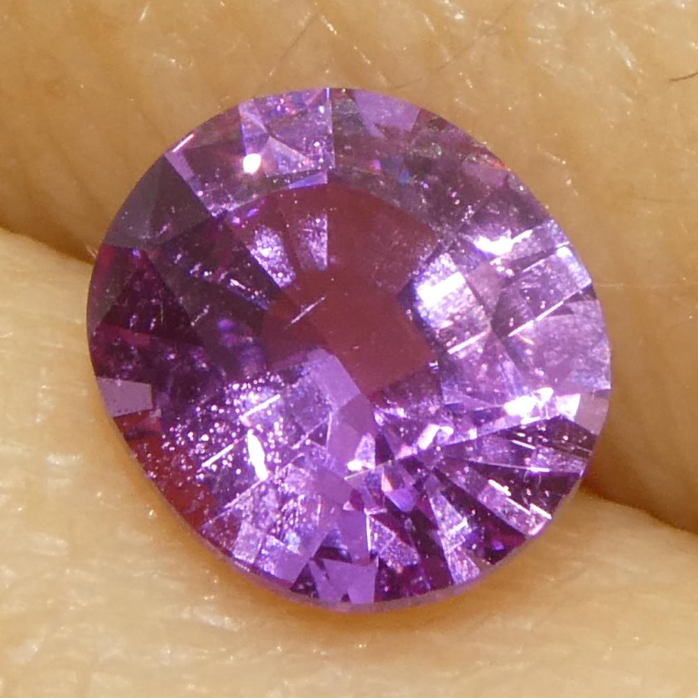 0,76ct Ovaler rosa Saphir aus Madgaskar im Angebot 7