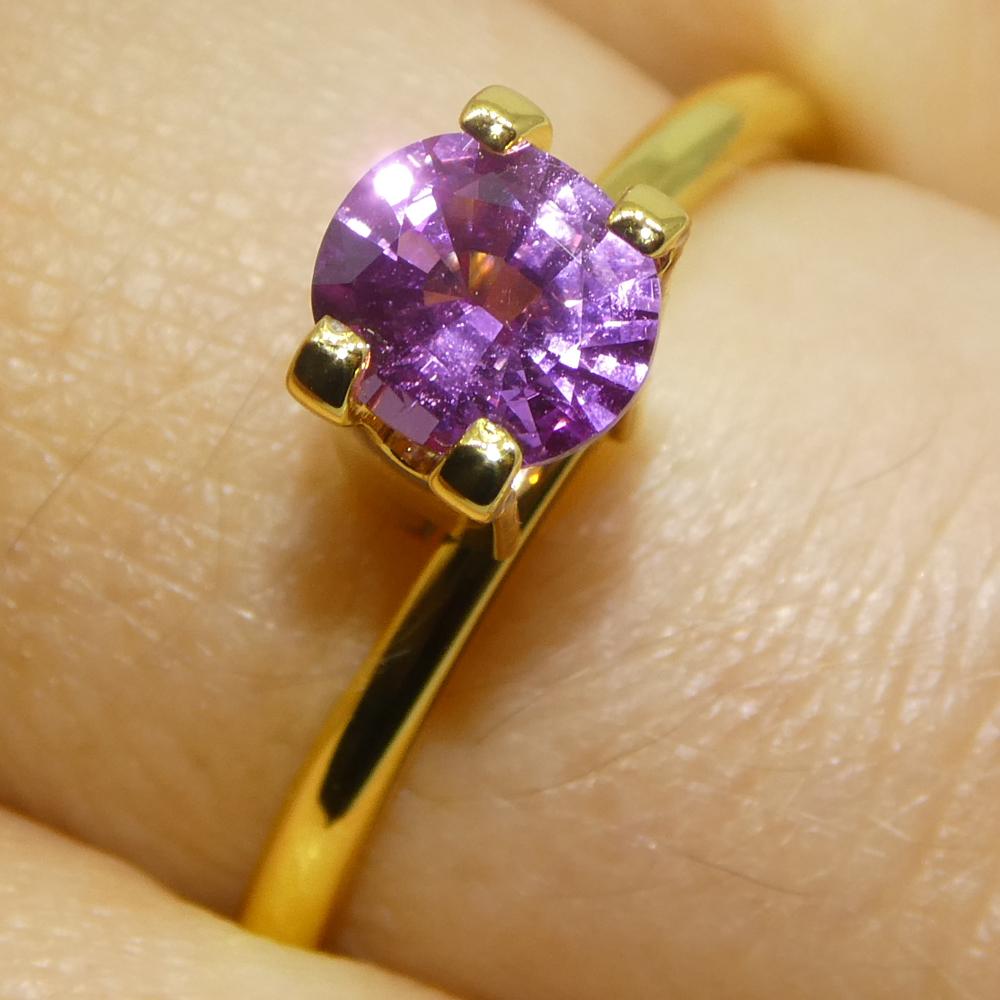 0,76ct Ovaler rosa Saphir aus Madgaskar im Angebot 8