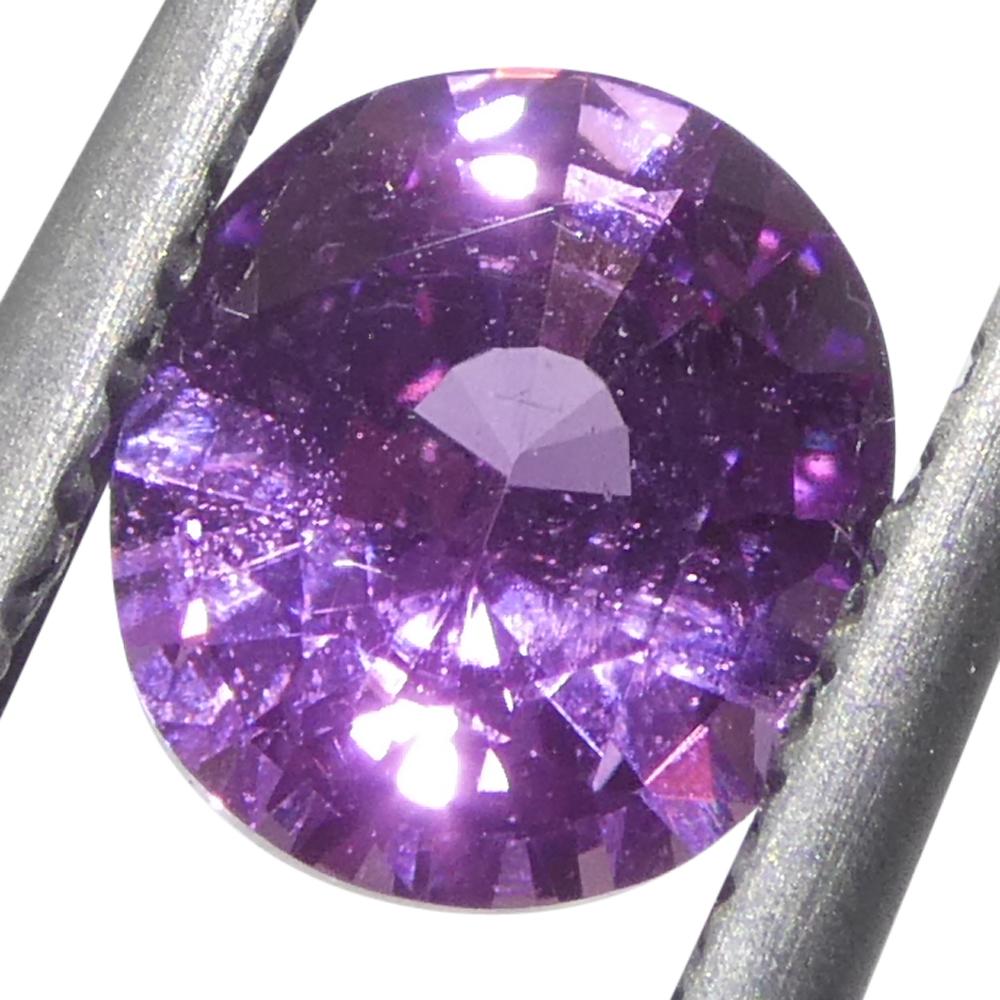 0,76ct Ovaler rosa Saphir aus Madgaskar (Brillantschliff) im Angebot