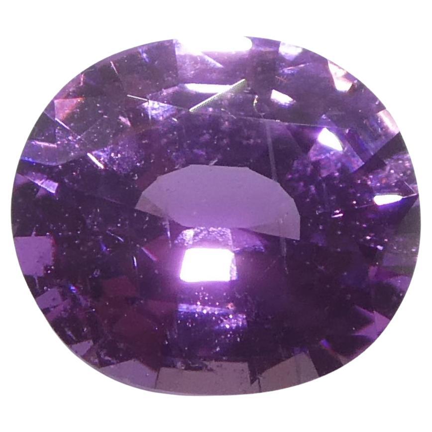 Zaffiro rosa ovale del Madgascar 0,76ct