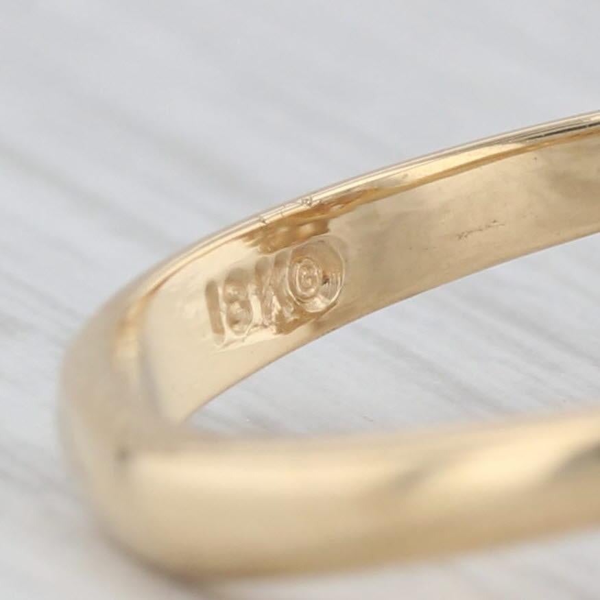 Bague grappe de diamants 0,76 ctw en or jaune 18 carats, taille 7,25 en vente 1
