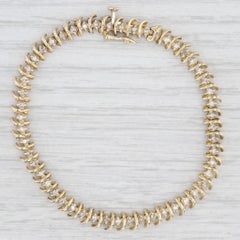 0.76ctw Diamond Tennis Bracelet 14k Yellow Gold 7" 5.6mm