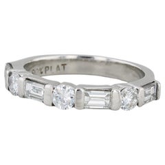 0.76ctw Diamond Wedding Band 900 Platinum Size 4.5 Anniversary Stackable 0.76ctw Diamond Wedding Band 900 Platinum Size 4.5 Anniversary Stackable