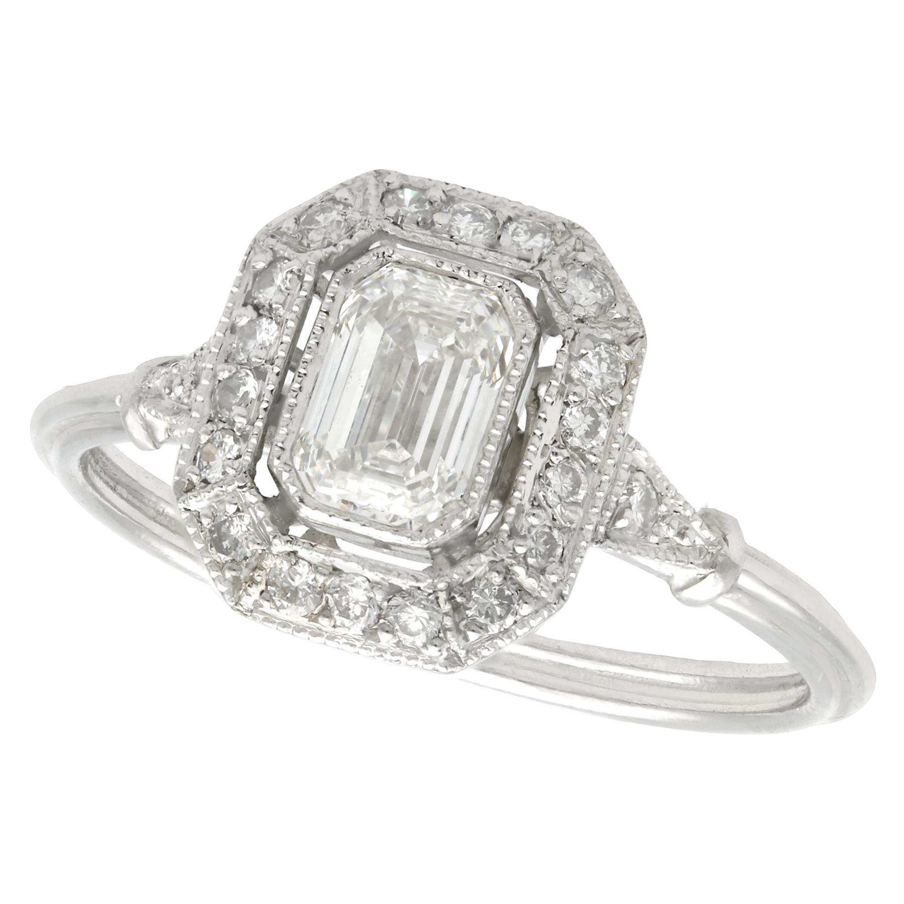 Platinum and Diamond Ring at 1stdibs