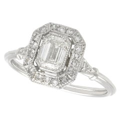 0.77 Carat Diamond and Platinum Engagement Ring 0.77 Carat Diamond and Platinum Engagement Ring