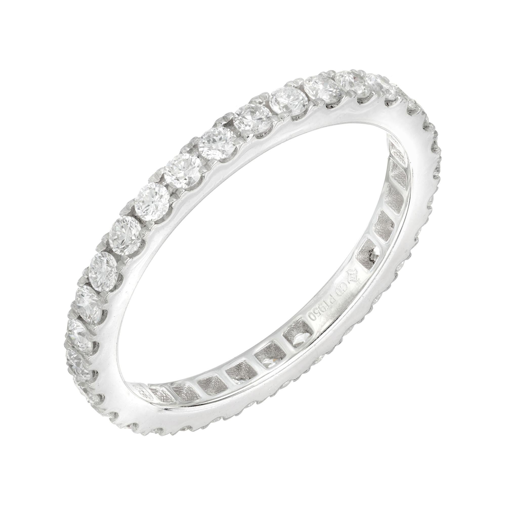 0.77 Carat Diamond Platinum Eternity Ring