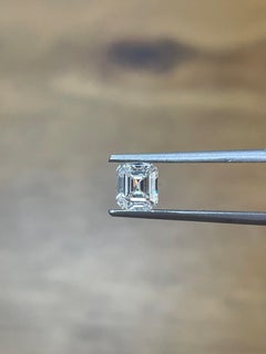 0.77 Carat Emerald Cut Gia Certified H Color Internally Flawless  Diamond