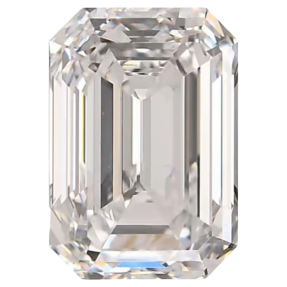 0.77 Carat Emerald Cut Gia Certified H Color Internally Flawless  Diamond