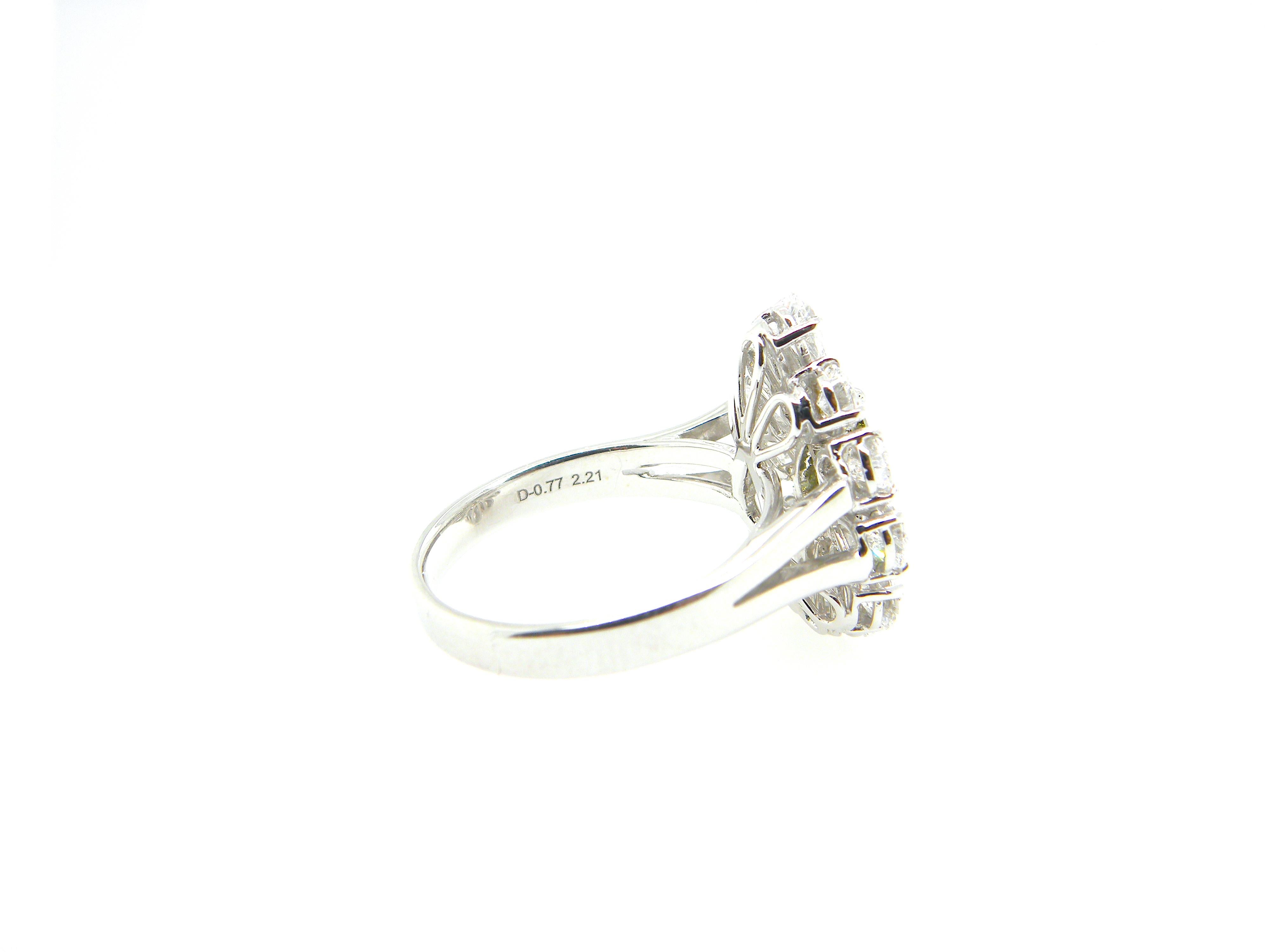 0,77 Karat GIA-zertifizierter tiefgrau-gelbgrüner Diamant-Goldring 3