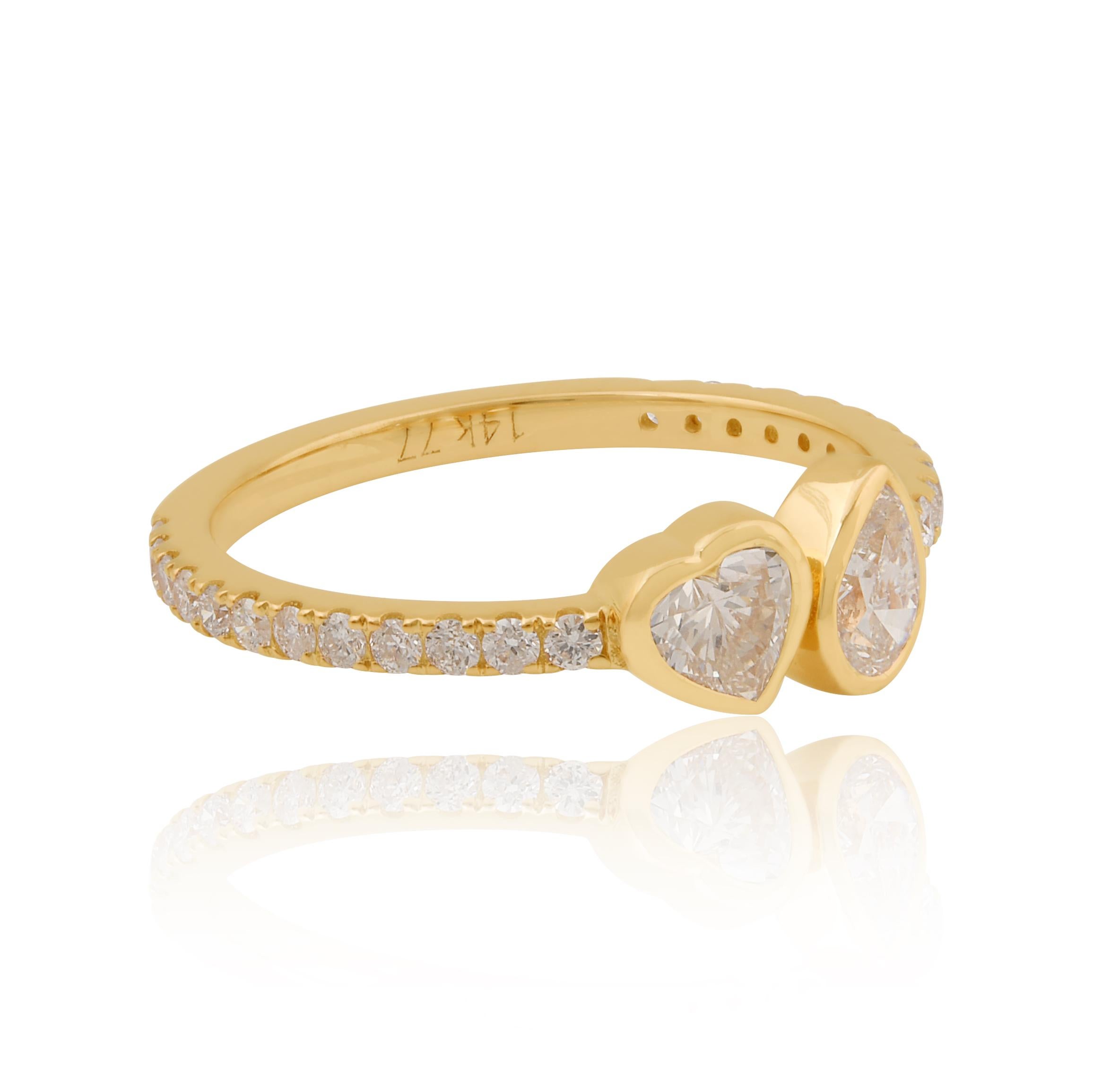 Code article :- SFR-2139
Poids brut :- 2.21 gm
Or jaune massif 14k Poids :- 2.06 gm
Poids du diamant naturel :- 0.77 carat (CLARITÉ MOYENNE DU DIAMANT SI1-SI2 & COULEUR H-I)
Taille de l'anneau : - 7 US & toutes les tailles d'anneaux disponibles

✦